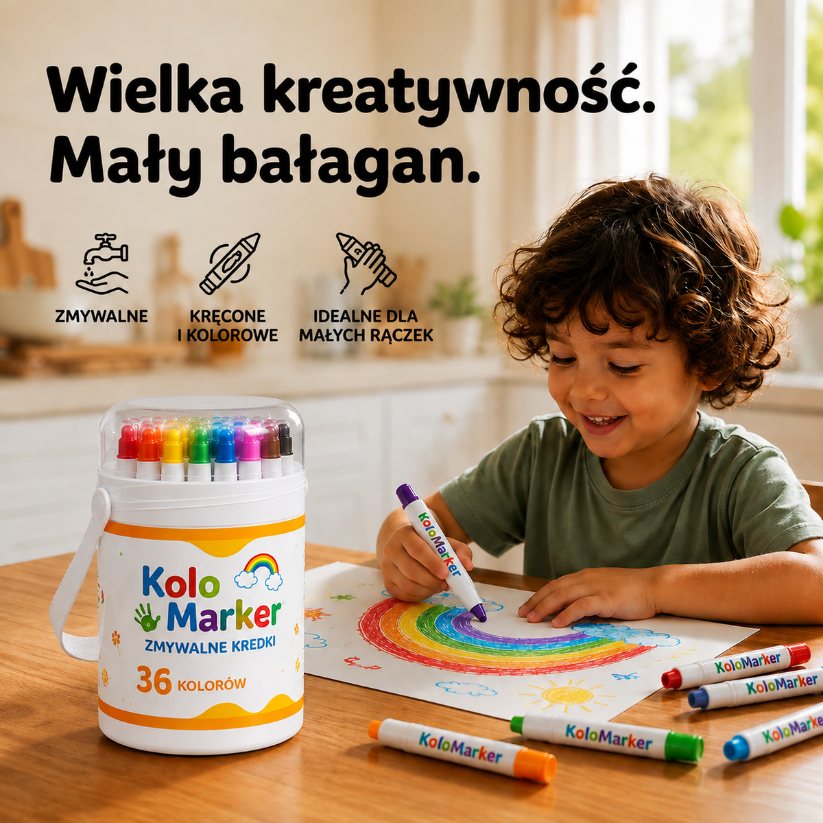 Kolo Marker™ Zmywalne Kredki