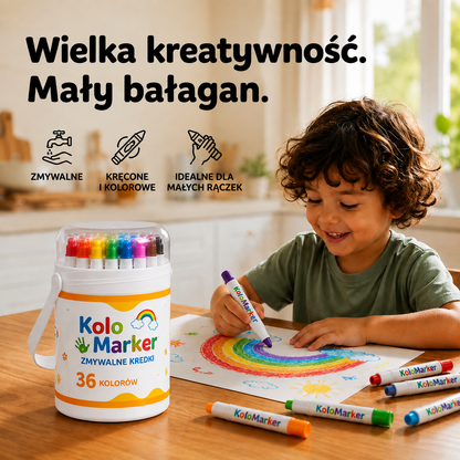 Kolo Marker™ Zmywalne Kredki