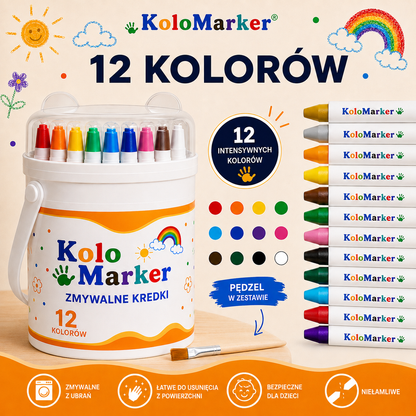 Kolo Marker™ Zmywalne Kredki